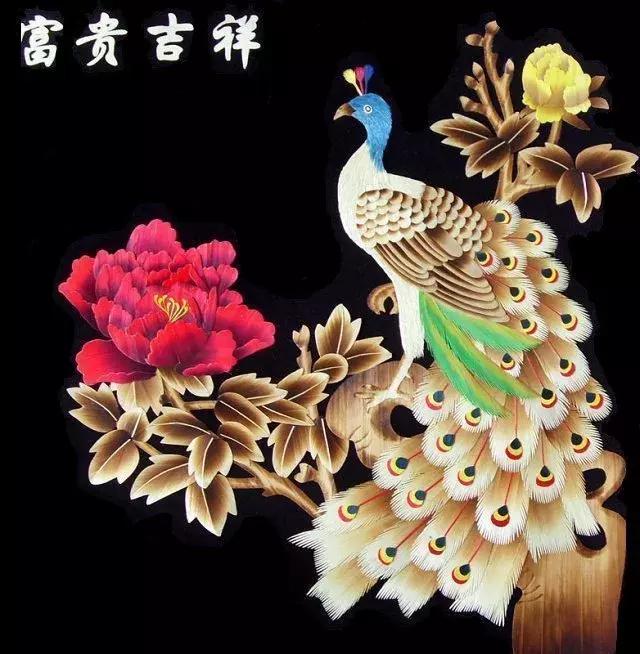 麦秆画芦苇画,最好看的麦秆画