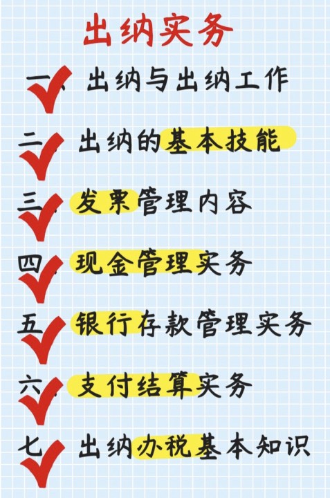 做出纳工作需要学会什么,出纳每日必做什么事情