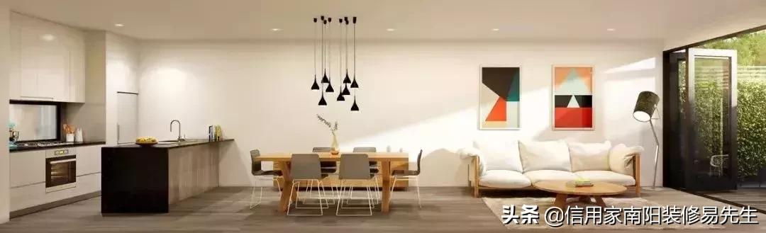 108平横厅客厅餐厅一体装修实景图,48种客餐厅设计总有一款适合你