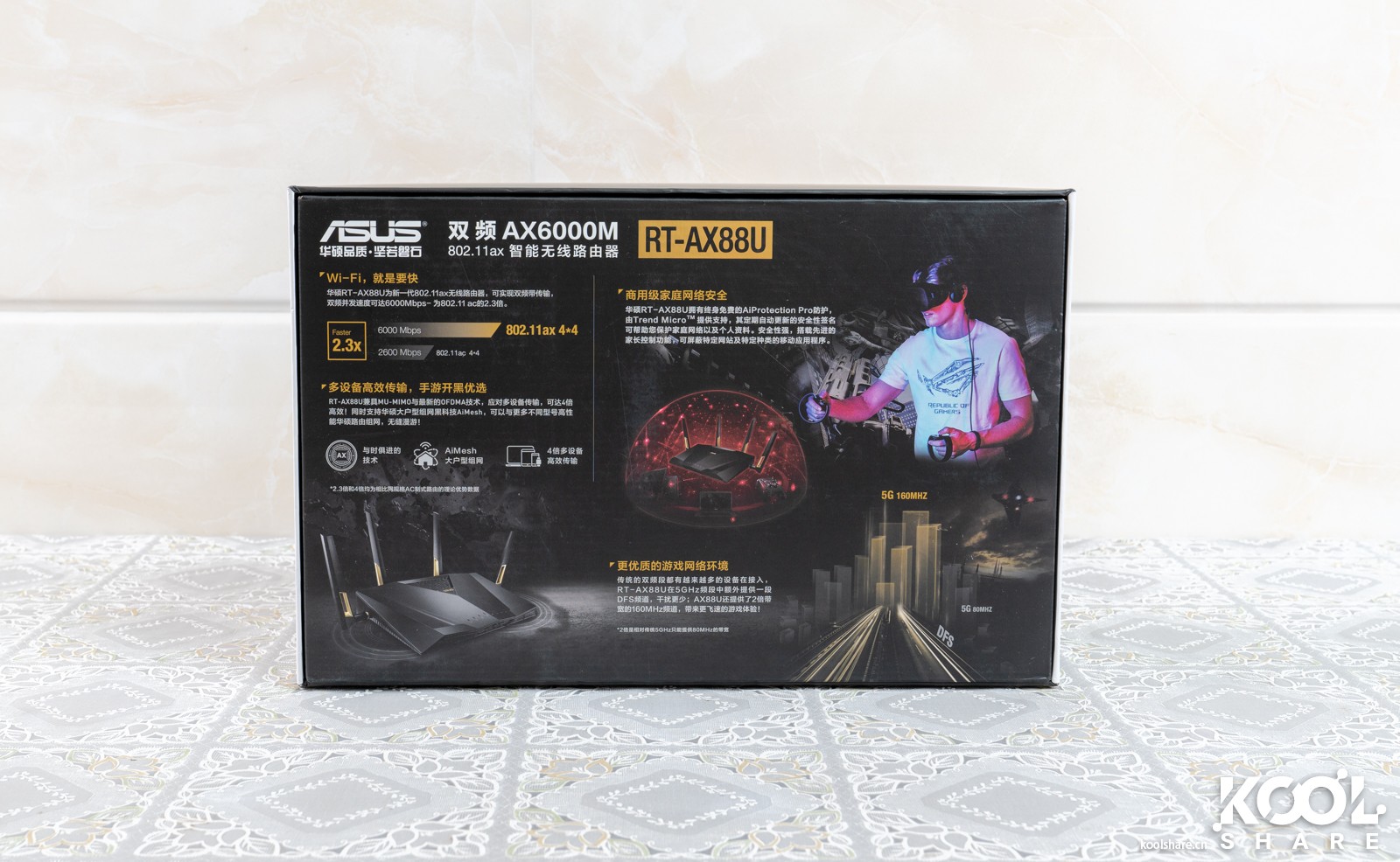 华硕路由器rt-ax86u新款拆解,华硕asusrt-ax68u电竞wifi6路由器