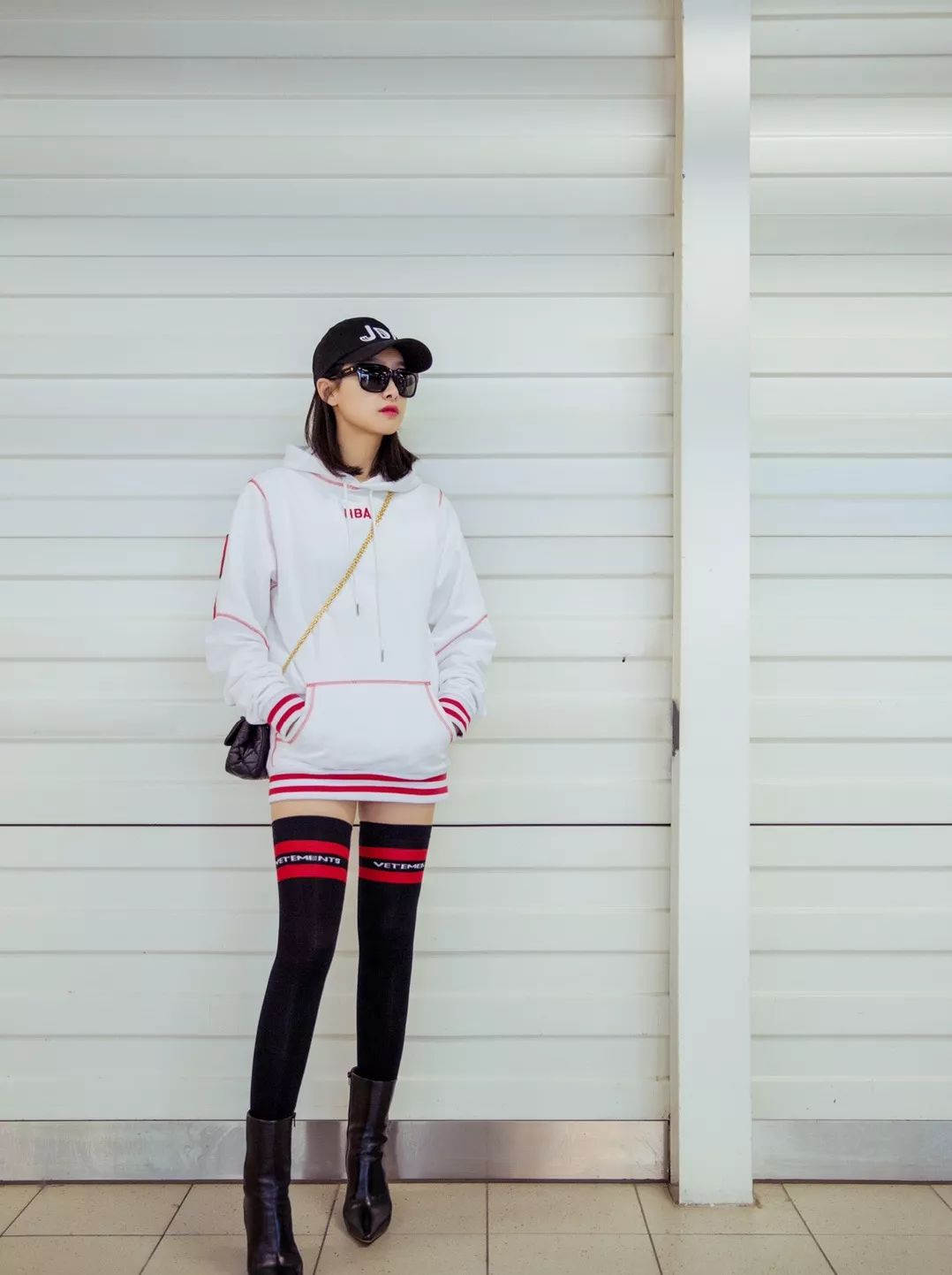 杨幂的经典穿法你学会了吗,杨幂袜子穿搭