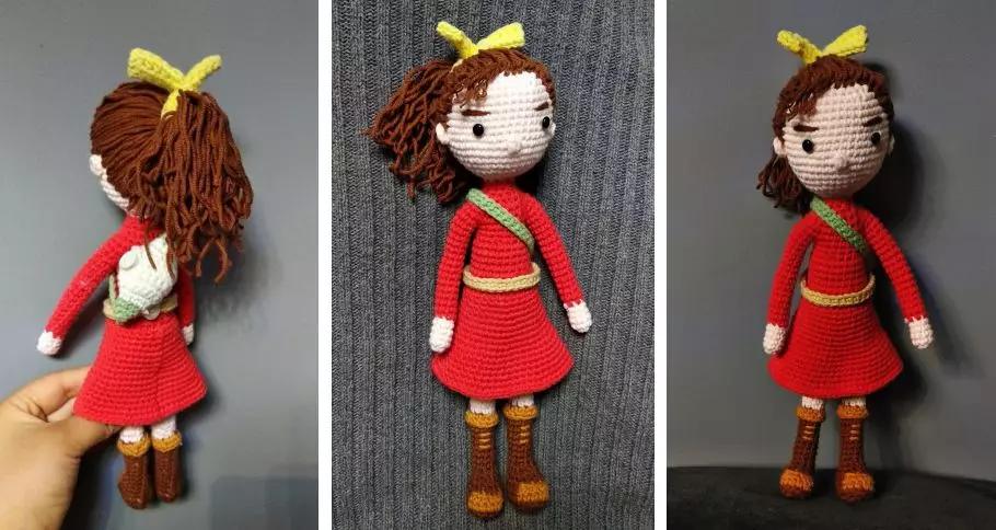 玩偶编织的入门教程超简单,超粗线编织玩偶教程