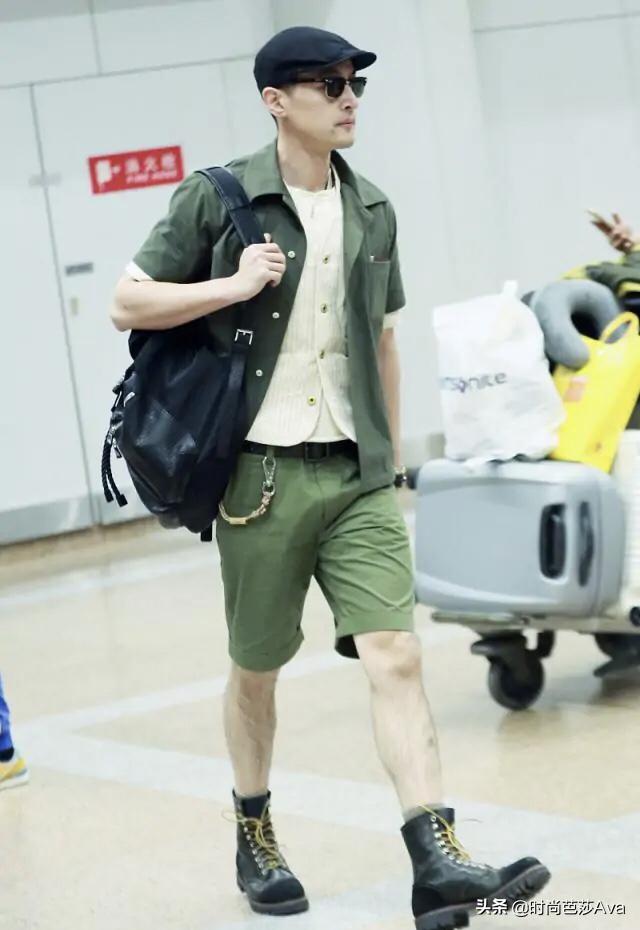 胡歌留胡渣帅呆路人视角,男人魅力胡歌十足英伦风造型