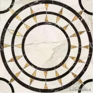 仿水刀和真水刀拼花的区别,设计师讲解水刀拼花效果