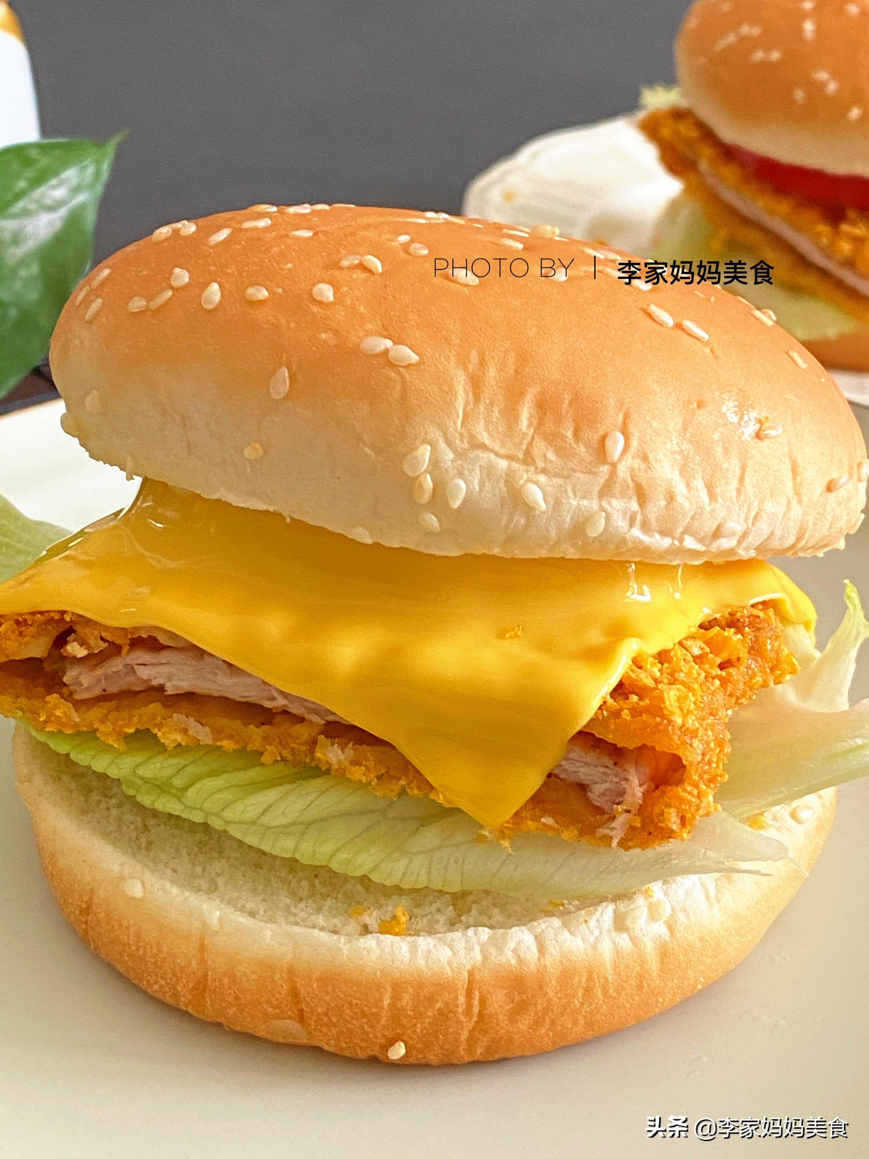 小孩子都会做的汉堡怎么做,汉堡超简单家庭版做法