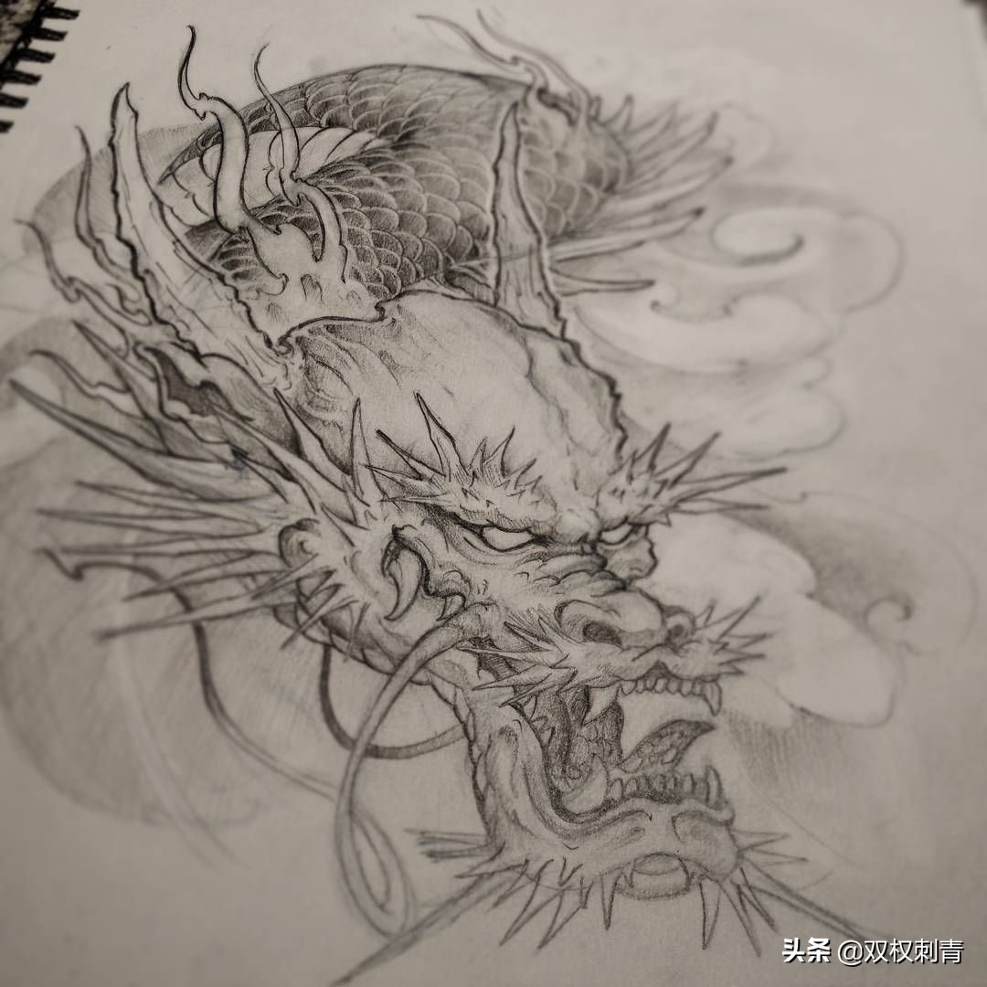 中国龙图腾简单霸气,象征帝王的龙图腾图片