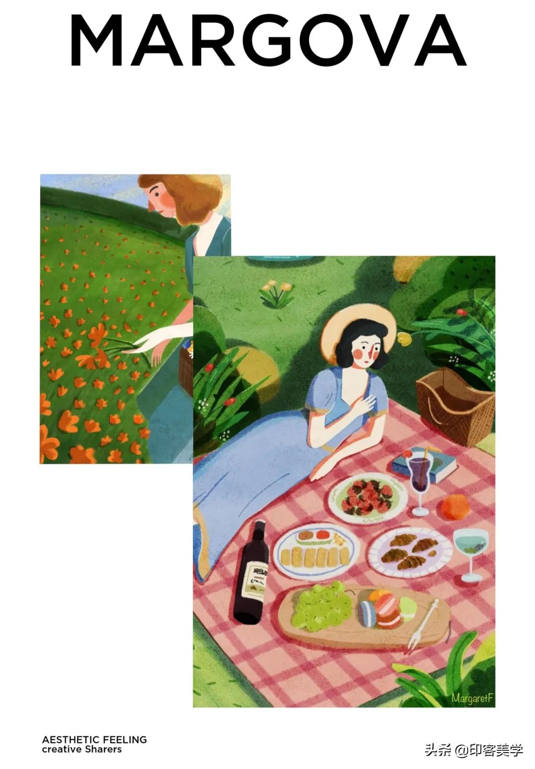 四季插画图片大全,100张唯美插画图