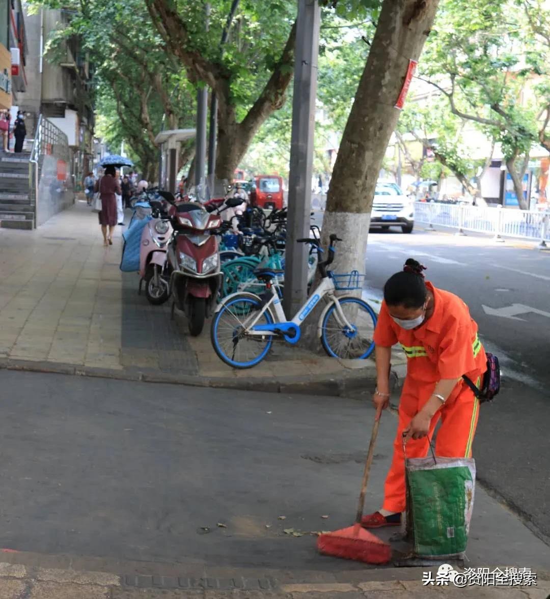 资阳和平路又到了飘“毛毛雨”的时候