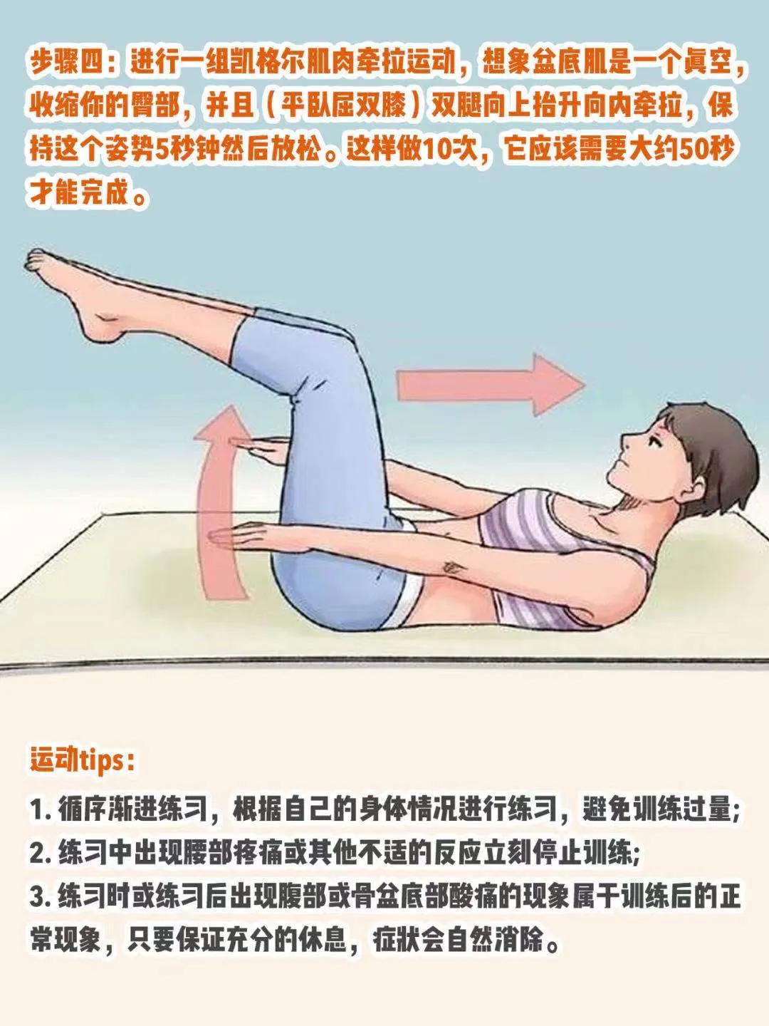 盆底肌修复凯格尔运动,孕妈妈产后康复训练