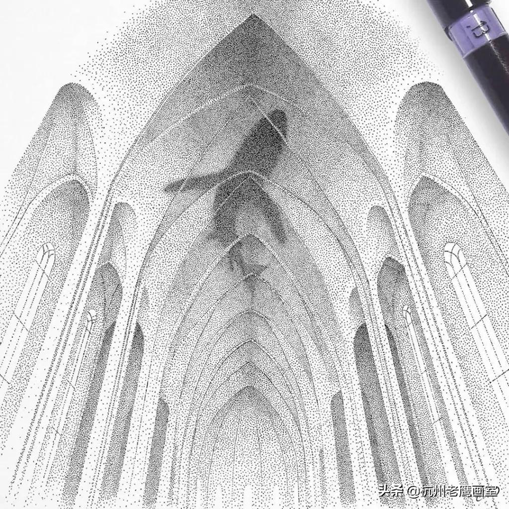 创意素描作品7-8岁,一组有趣的雕塑