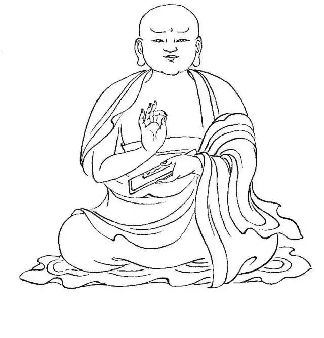 白描佛像线稿图片大全,白描佛像画法图片大全