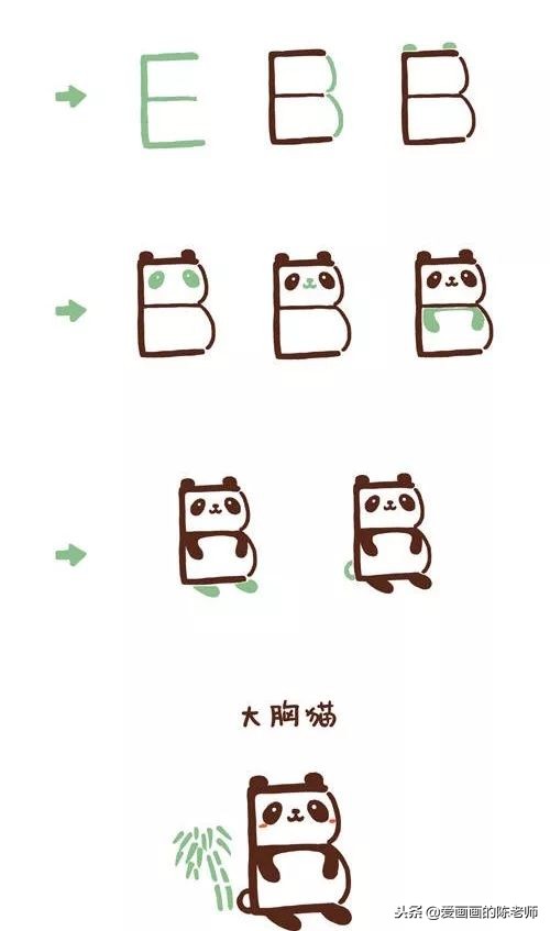 用字母a画一个动物,用字母a画可爱的画