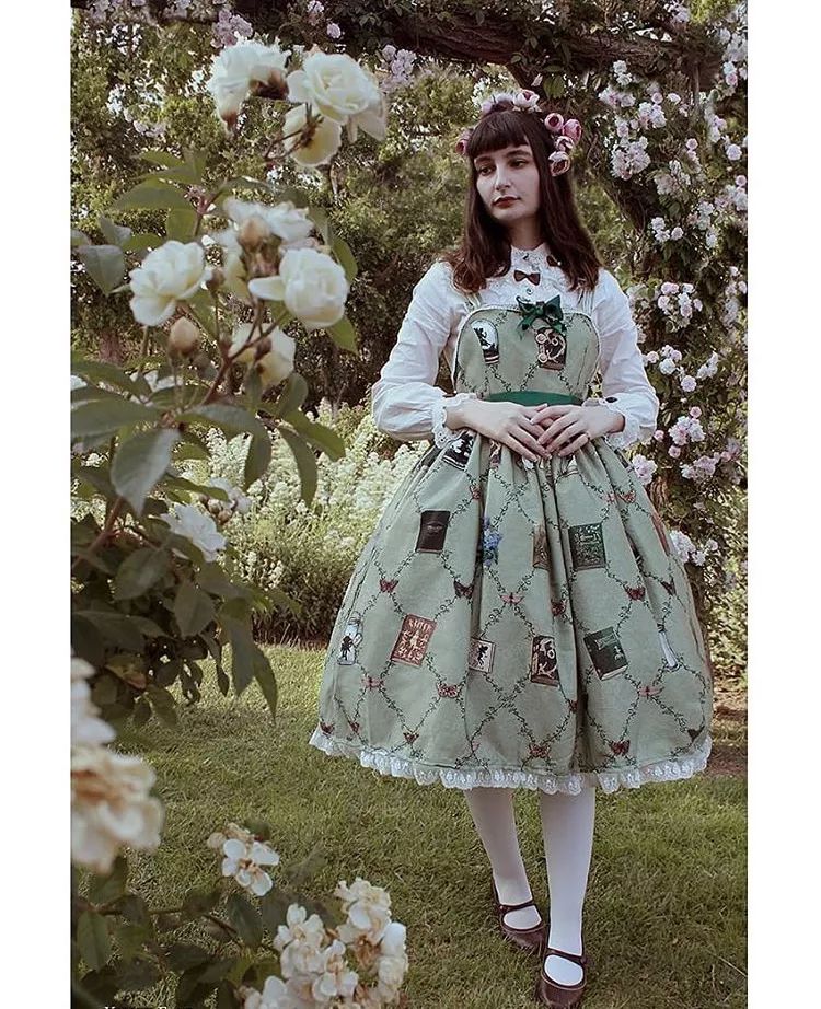 露锁骨洛丽塔洋装,洛丽塔复古洋装