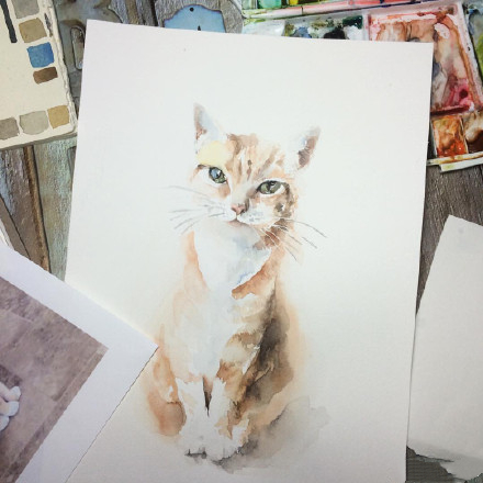 水彩表达情绪,水彩积极向上的画