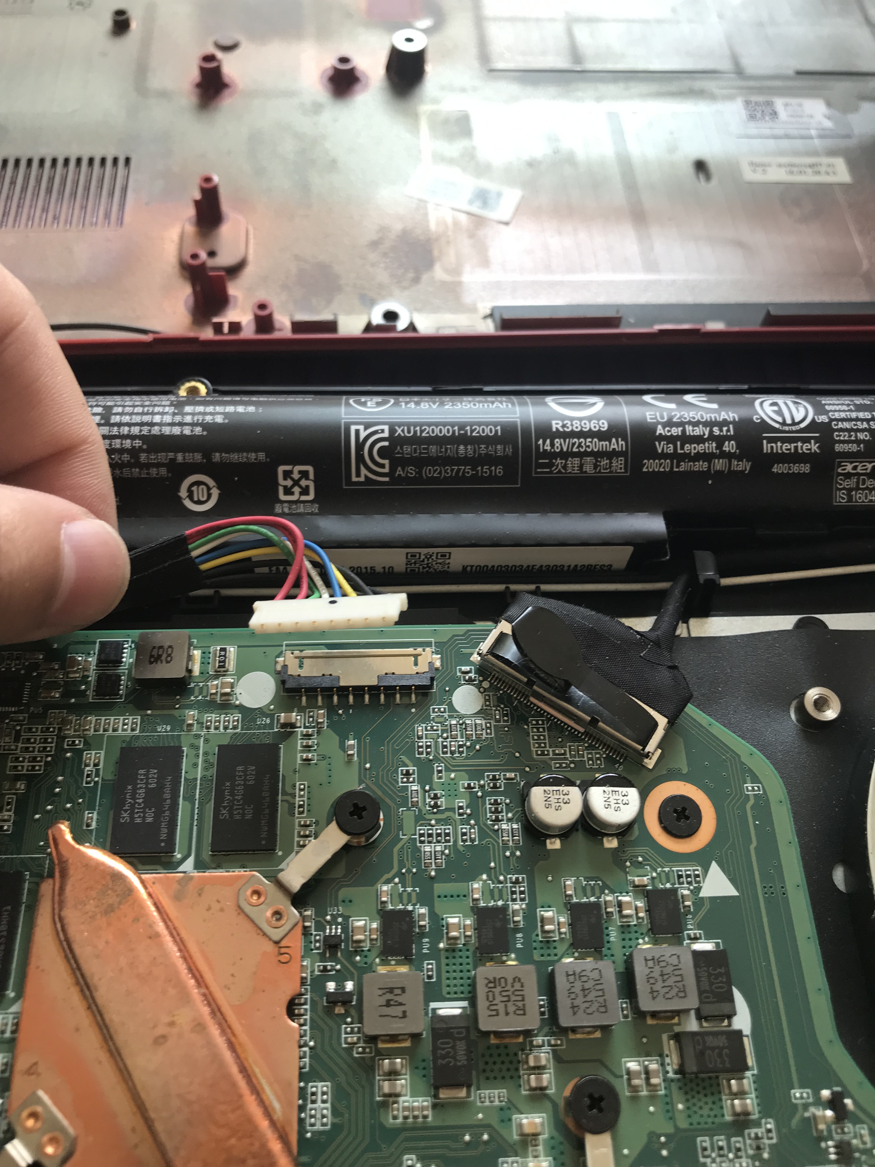 宏碁f5-572g拆机教程,宏碁f5-572g笔记本拆解