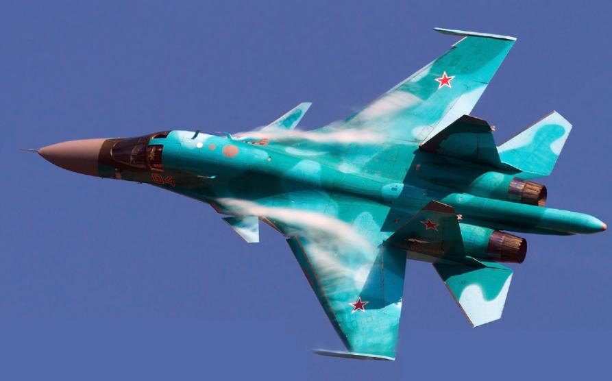 叙利亚苏34重型战斗机,苏34战机在叙利亚投弹视频