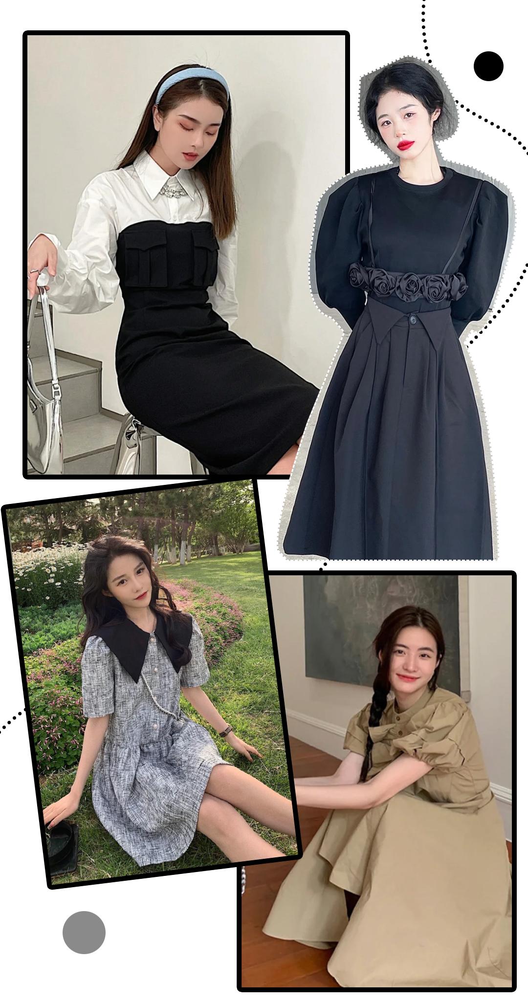 秋天连衣裙推荐,秋天必备的连衣裙简约搭配