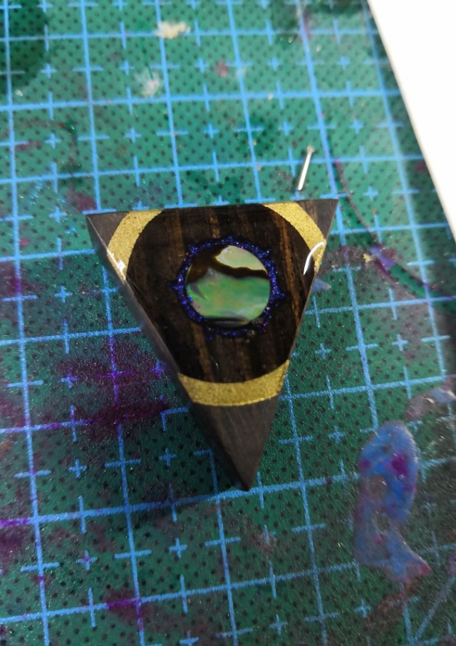 手工制作木质月牙吊坠,手工菱形吊坠的制作方法