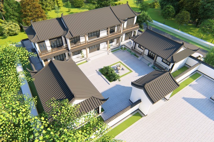 20套最全中式四合院大全,最经典的中式两层四合院