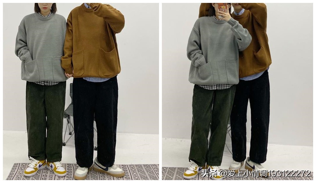 今年流行的情侣款毛衣,情侣本命年红色毛衣