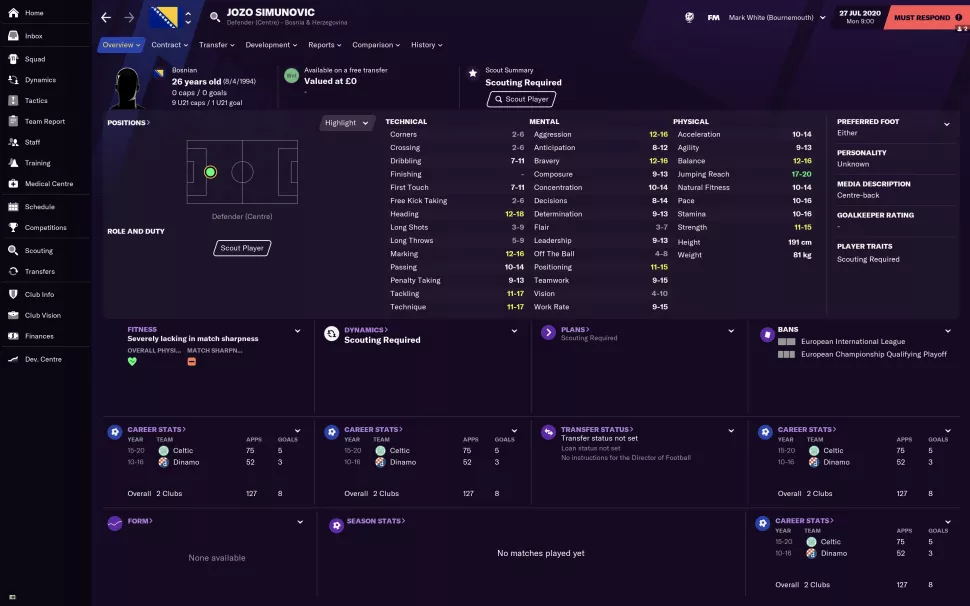 fm2021开档必签球员推荐,fm2021开档必签年轻妖人