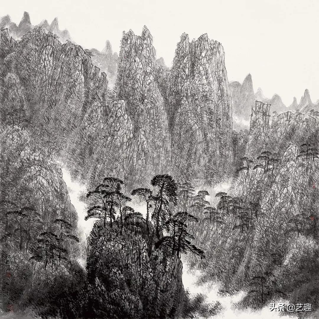 画家江枫作品,黄公望评价