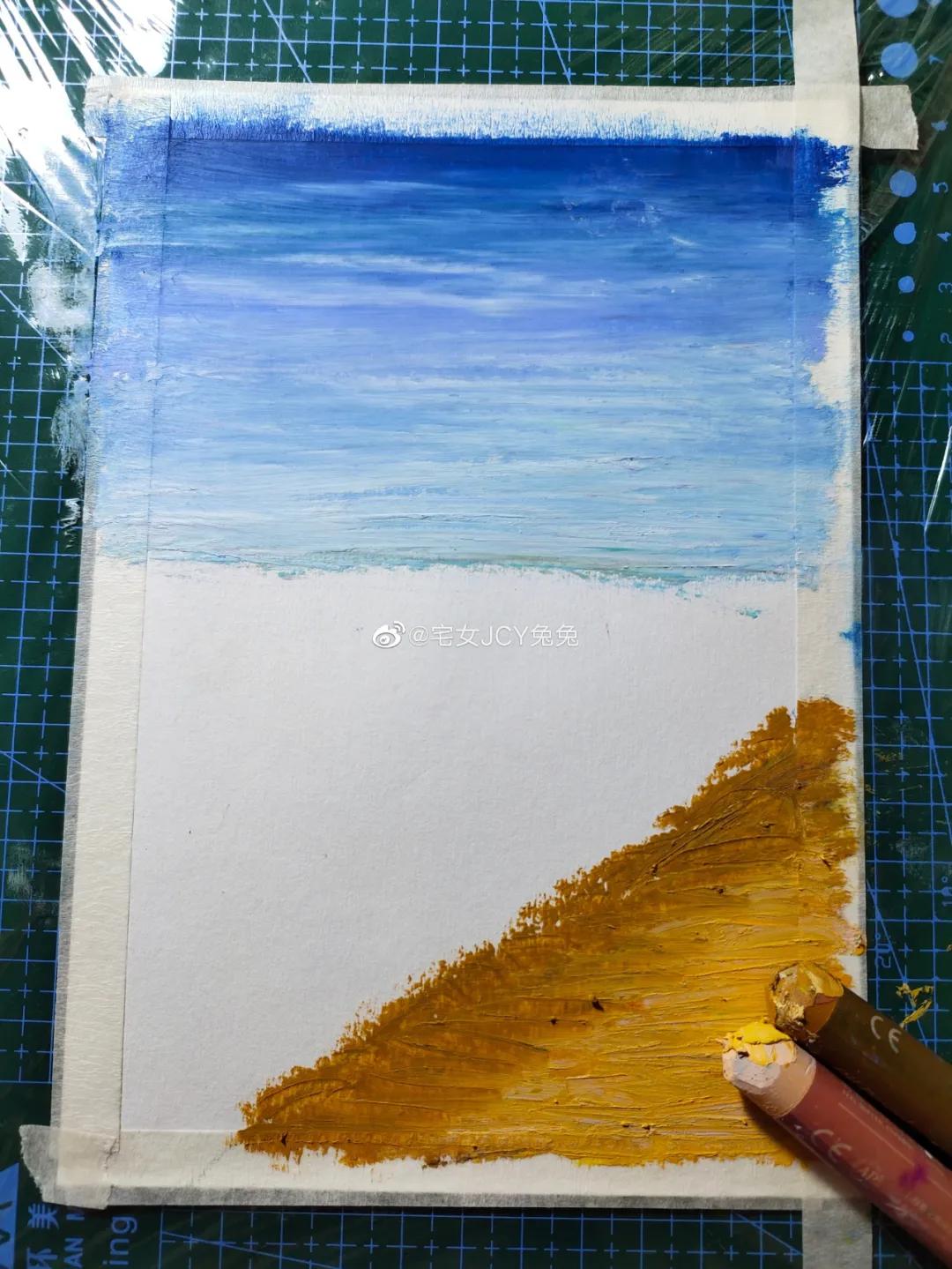 简单又好看的重彩油画棒作品,美到极致的风格绘画