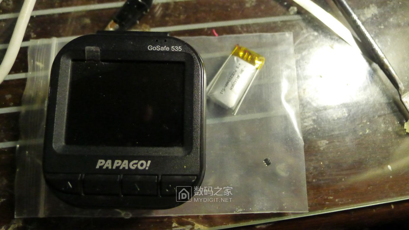 PAPAGO行车记录仪GoSafe535拆解,电源接反故障维修及思路分享