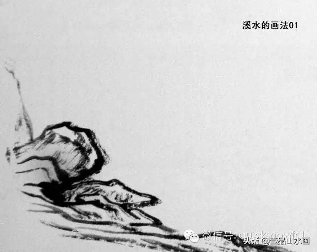 曾刚山水画视频水的画法,山水画教程水粉画