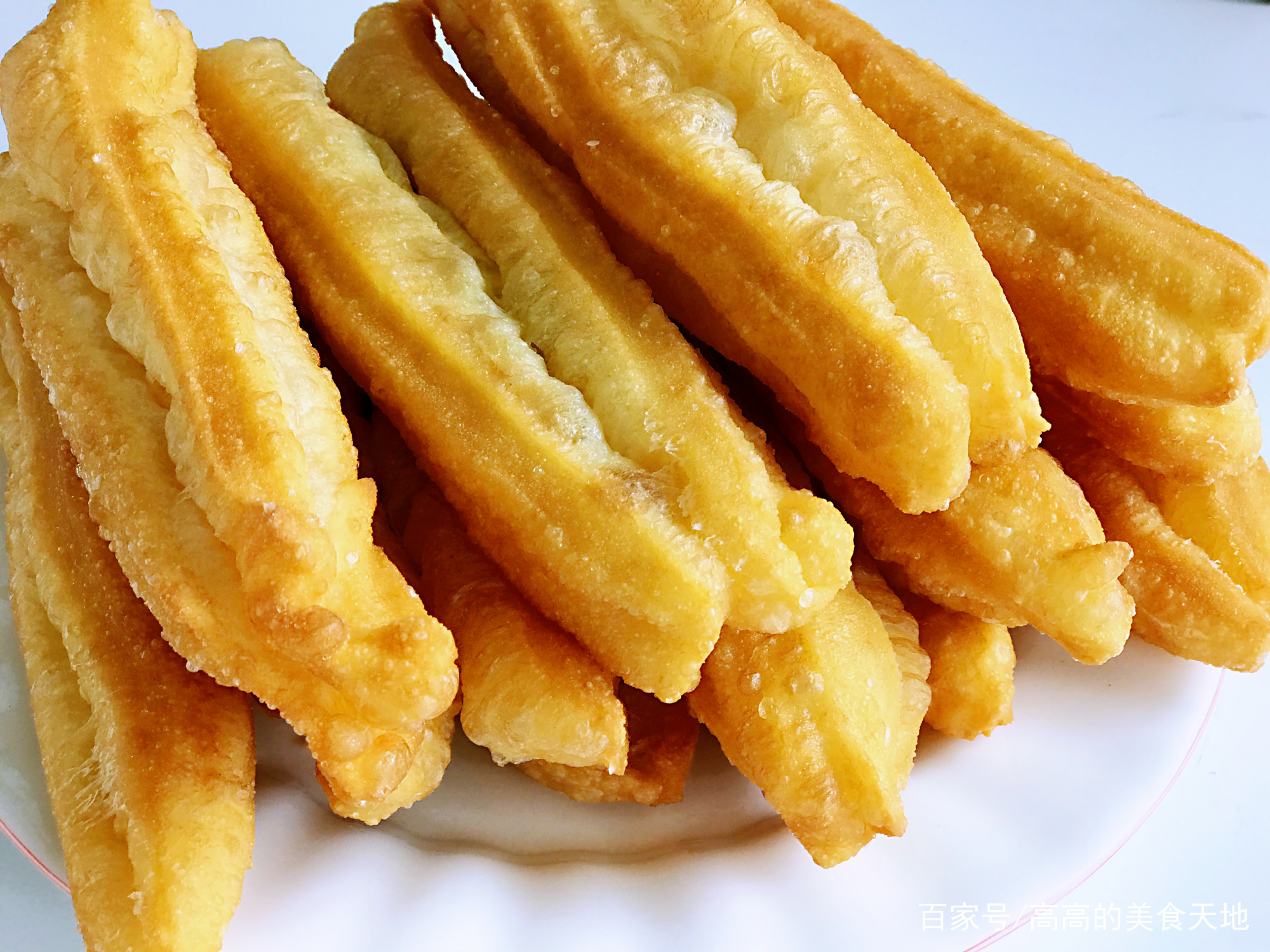 花1000学的炸油条做法,酥油条配方
