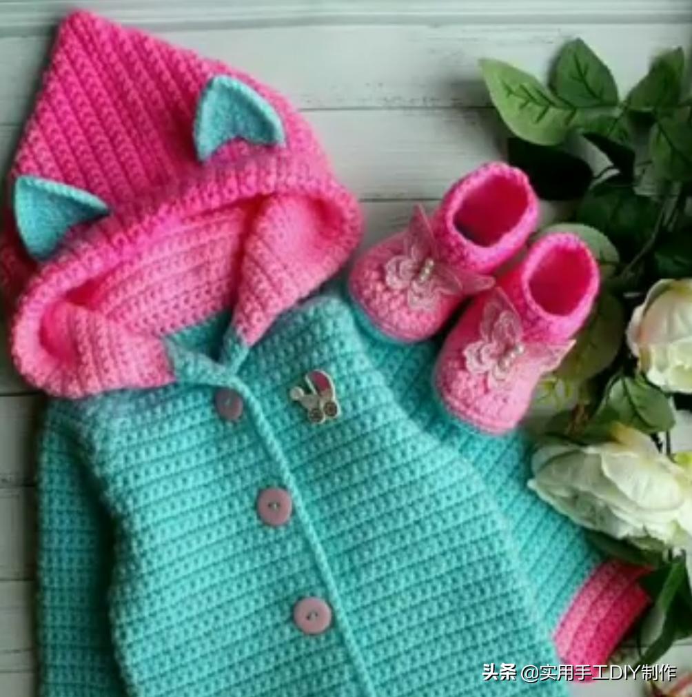 叶子针织宝宝连体衣裤教程 (连体婴儿裤子针织教程)