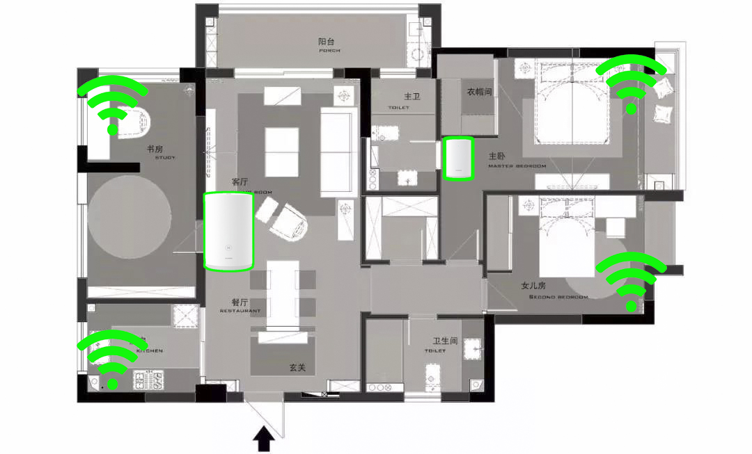 华为最新无线路由器,华为子母路由器支持千兆