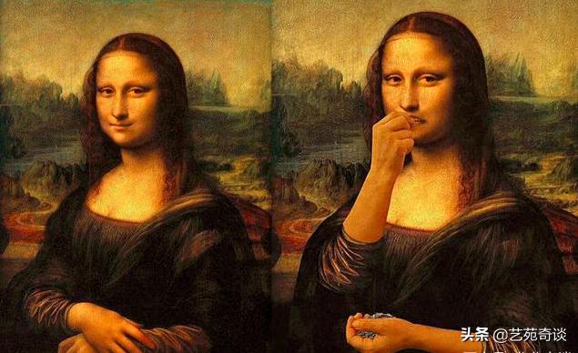 用自己的嘴恶搞世界名画,世界名画搞怪版100幅