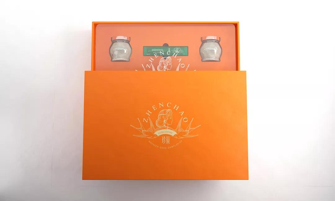 中国风时尚燕窝盒包装,100克燕窝礼盒高档包装盒