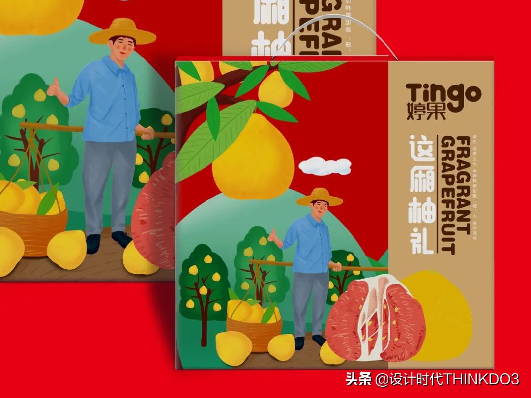 水果礼盒包装设计,水果创意包装礼盒设计