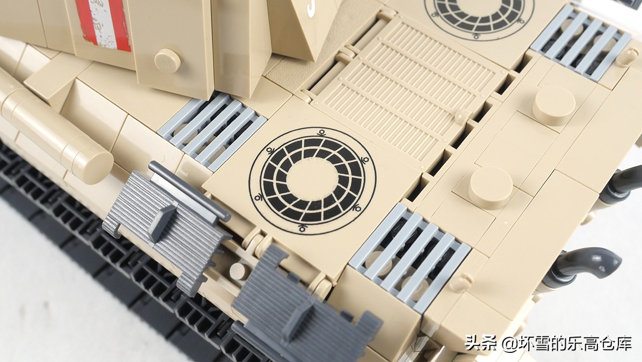 全冠积木斯图亚坦克测评,德国e100坦克积木