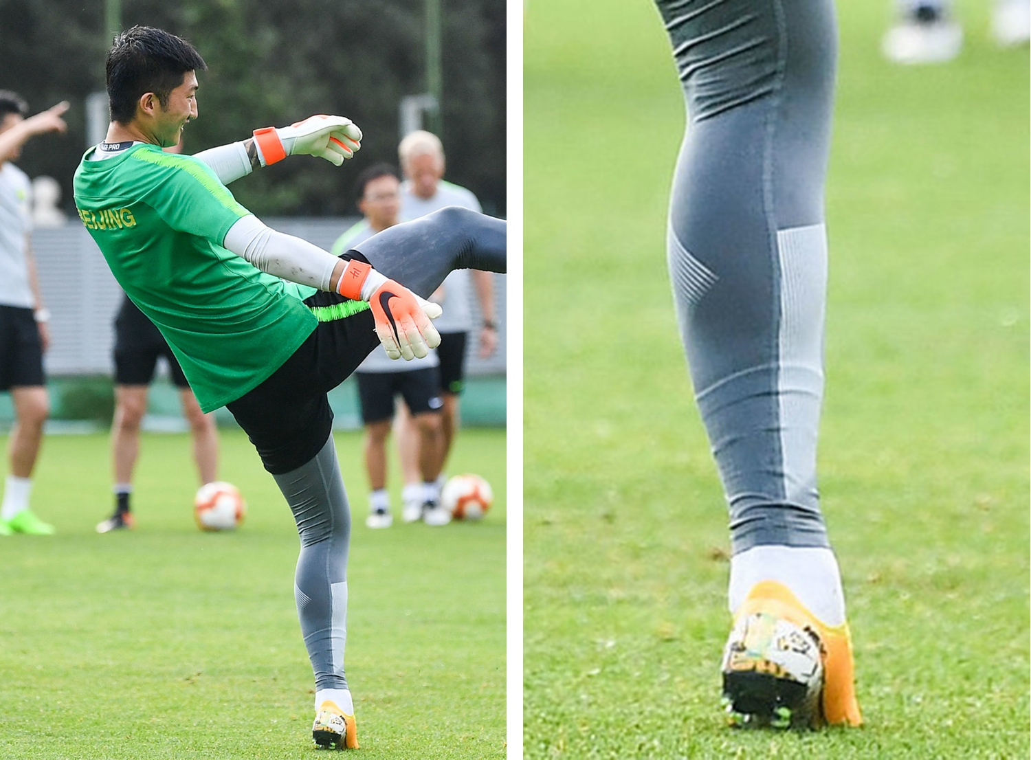 cba球员上脚球鞋,耐高球员球鞋上脚