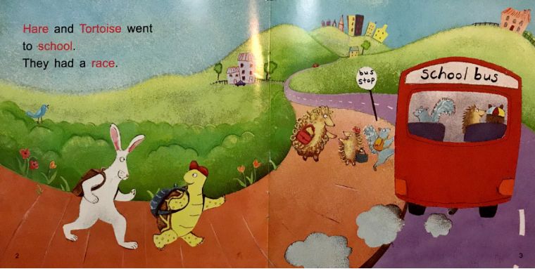 双语学习|HareandTortoisegotoSchool