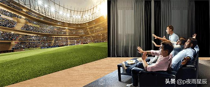 足球视频画面特效高级感,出屏效果动图