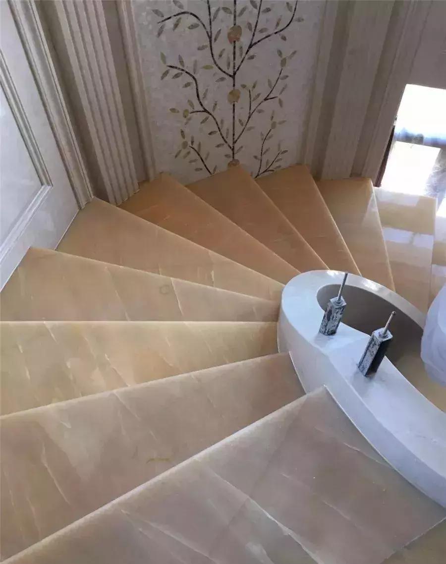 旋转楼梯的石材做法大全,石材旋转楼梯施工图解