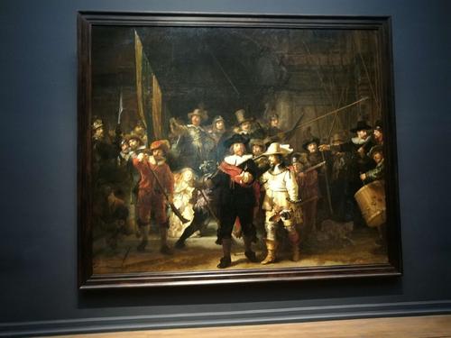 伦勃朗夜巡荷兰画,伦勃朗夜巡画作品欣赏