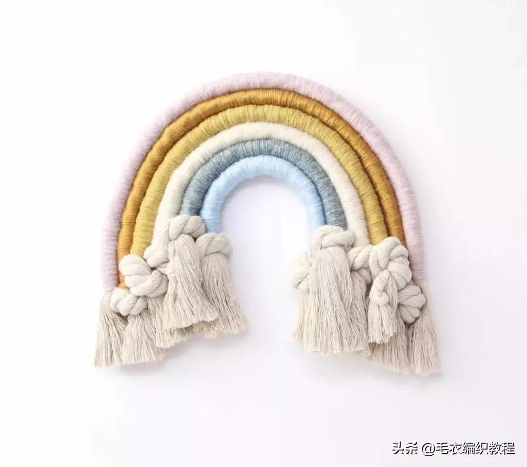 简单易做的挂毯,自制彩虹挂毯