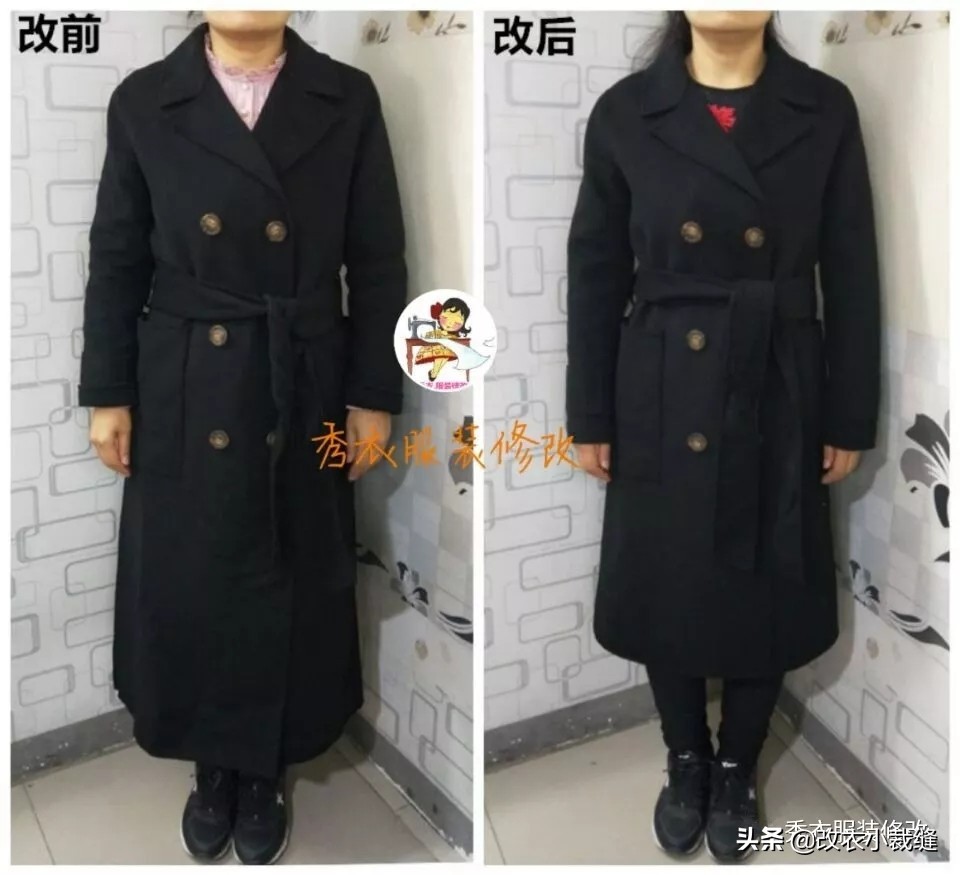 双面呢大衣长了怎么改短,大衣长了怎么改短