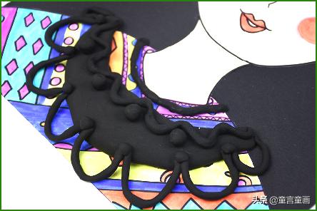 粘土画苗族少女,创意粘土手工画灰姑娘