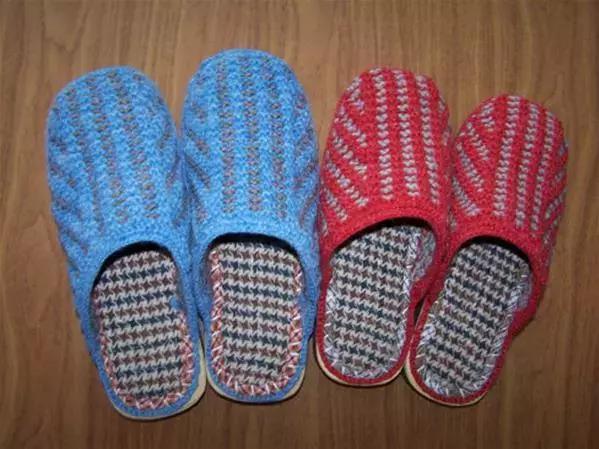 钩毛线拖鞋1314图案图解,最新毛线儿童拖鞋教程全集