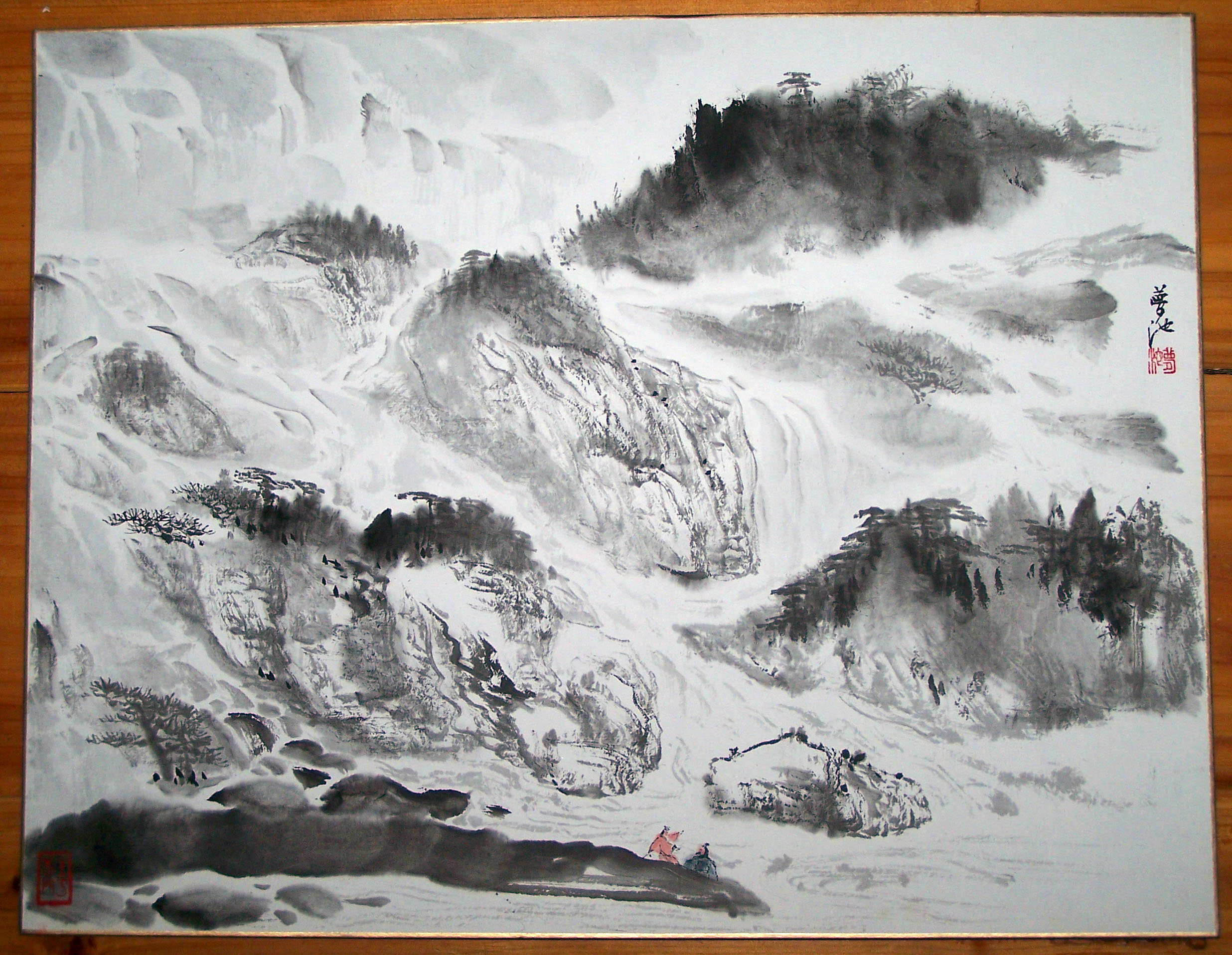 国画泼墨技法,国画怎么避免浸墨