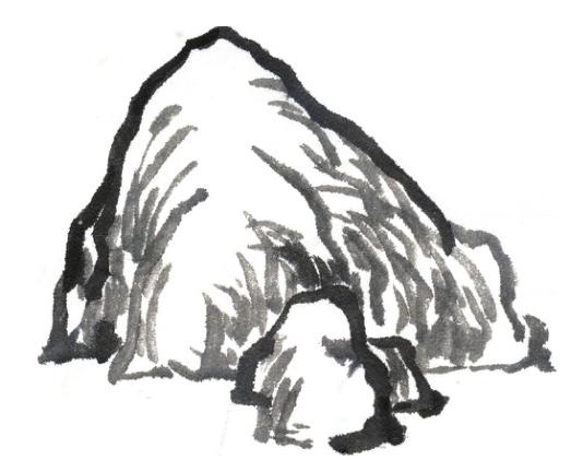 山石的常用皴法,山石的各种皴法介绍