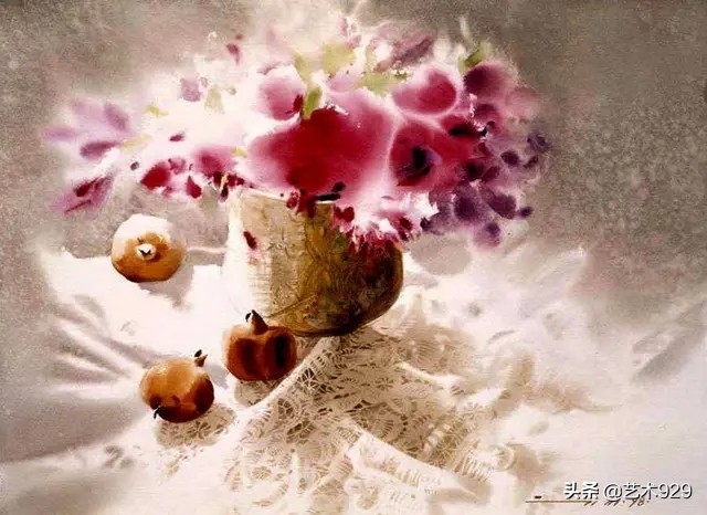 韩国水彩画家misulbu作品欣赏,韩国水彩画风景作品