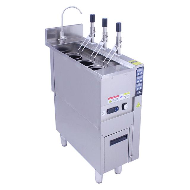 自动煮面炉升降机构,8孔智能升降煮面炉全自动
