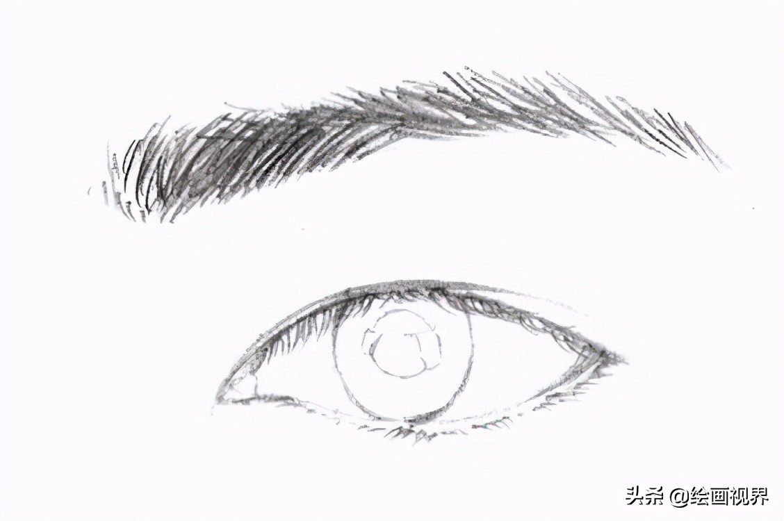 初学者画眼睛的步骤图简单,初学者画眼睛的教程图解